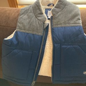 Baby Gap 18-24 months Sherpa-lined vest